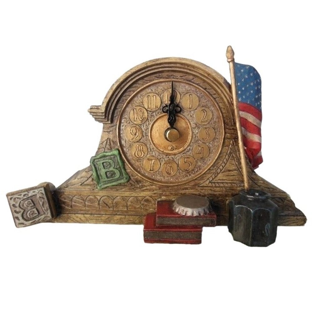 Rafterville Mayor Von Burin's Mantel Clock Midwest of Cannon Christmas décor NIB